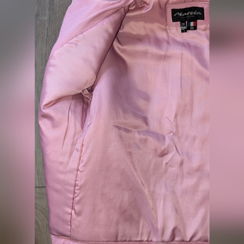 Teen/Jr Racing Leather Jacket - Picture 11 of 12
